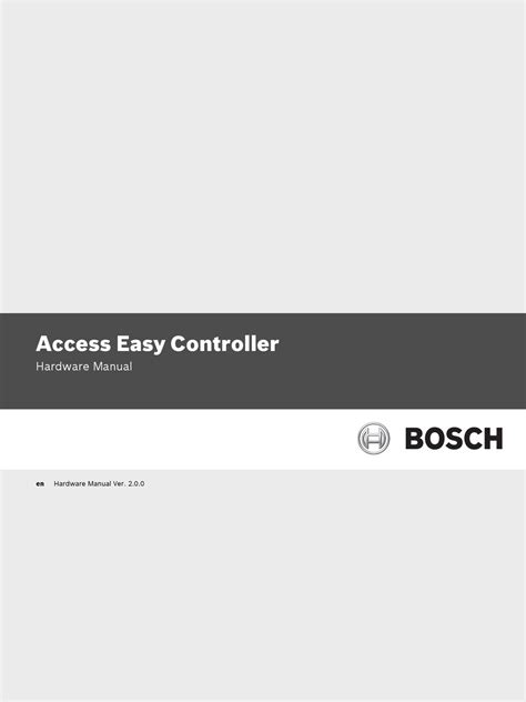 bosch easy access controller card encoded format|Bosch access easy manual.